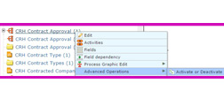 CWP screen activate process